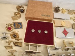 Tie Clip Bar Tack Cuff Link Money Clip Lot Hickok Anson Swank Pairs Singles