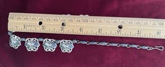 Vintage Siam Niello & Silver Goddess Of Lightening Bib Necklace -Signed