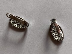Vintage Earrings 925 Sterling Silver Weight 3.1g Rh plated Ukrainian jewelry Art