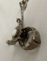 Vintage Cowboy Western Silver Goldtone Ladies Glove Clip Dangle Tie CLIP