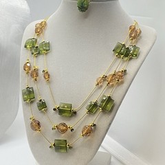 Estate Jewelry 2pc Set #21 costume statement this Set Is Absolutely Beautiful