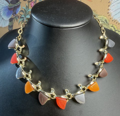 Vintage 1950’s 1960’s Thermoset Necklace Earrings Bracelet Lot Set Parure