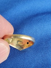 RARE FIND! Antique Victorian Girls 14k Gold Baby’s Ring DIAMOND Floral SIZE 6.5