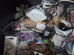 Storage unit find- tote full of jewelry sterling silver