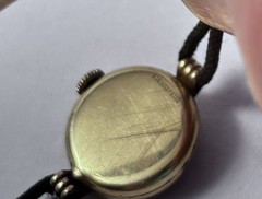 Antique Art Deco Movado Gold Filled Lady Wrist Watch / Gemex GF Band Mechanical