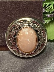 Three Ladies by roxsann Faux Rose Quartz Handcrafted Fashion Vintage Earrings
