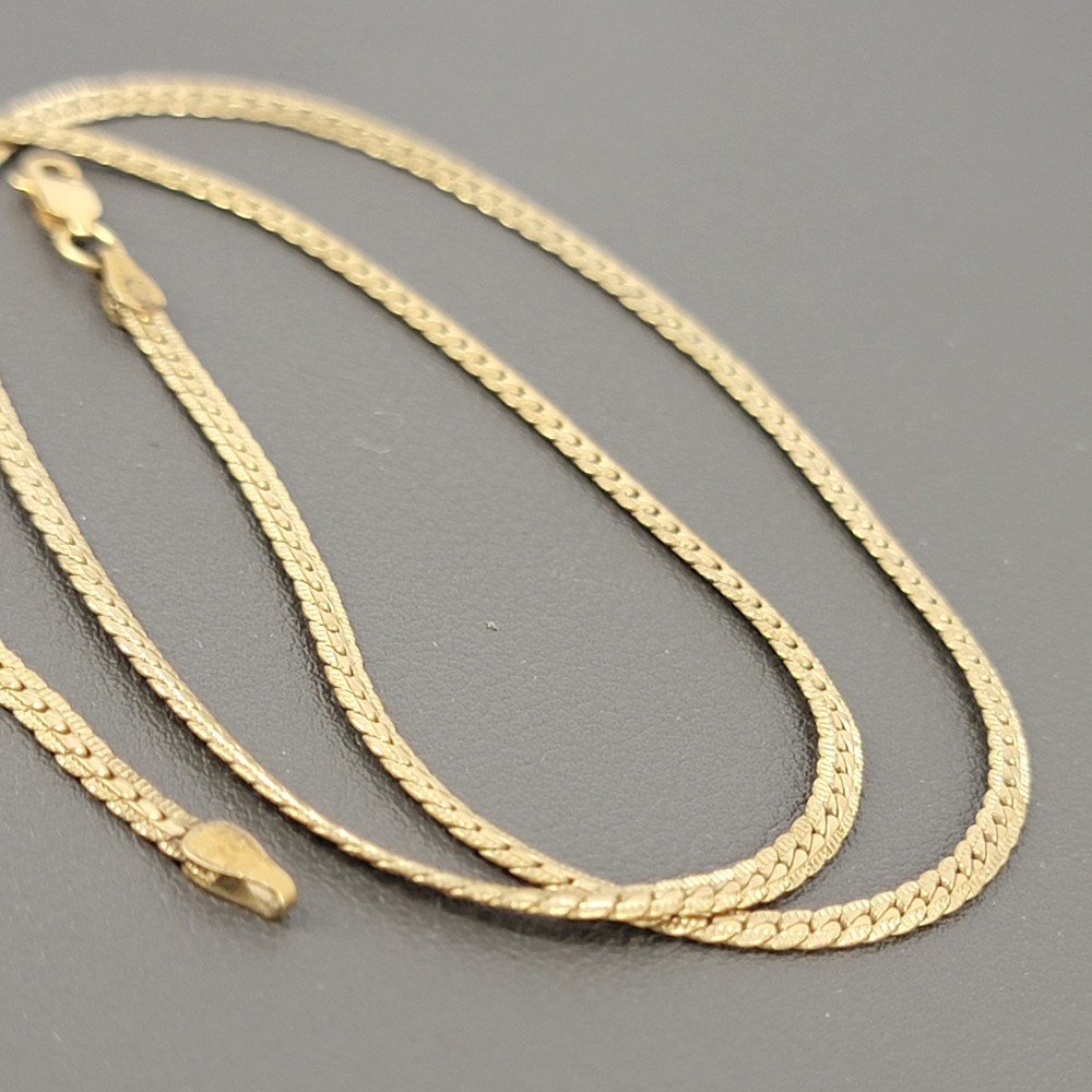 Vintage 14k Yellow Gold-Filled Necklace 18″ Liz Claiborne LC 2.5mm 4.8g