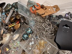 Bulk Mixed Jewelry Lot – Wearable, Craft, Resell, Junk – Vintage to Modern