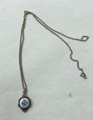Vintage Set Necklace/Ring/Earrings Rostov Finift Enamel Silver Filigree USSR