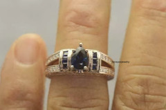 Vintage 2.50Ct Lab Created Blue Sapphire Wedding Ring 14K Rose Gold Finish
