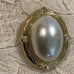 sold Individually – Vintage ornate scarf clips Celluloid metal – Details Below!