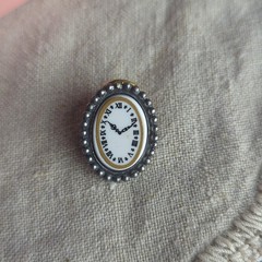 90s Y2K Clock & Watch Brooch Set Whimsigoth Fairycore Costume Jewelry