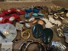 60 Pairs Vintage Earring Lot 1980s 1990s Pierced