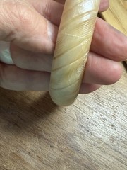 Vintage Bangle Creamy Iridescent Bracelet 8 Inches. As Pictured