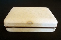 DeCurtis Sterling Silver Brooch & Earrings in original case, Vintage 1940-1950s