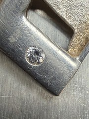 VTG Rare Theodor Klotz TEKA Sterling Silver Diamond Mid Century Pendant