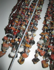LOT 9 Wearable CHUNKY Semi-Precious Stones bead abalone seed necklace 2.61 lbs