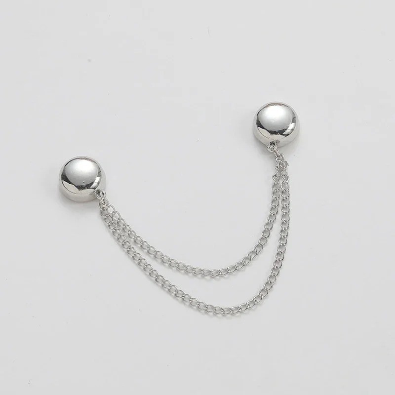 1pc Magnetic Chain Brooch Clip – Decorative Clothing & Scarf Fastener Accessory