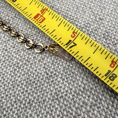 Vintage Necklace Dangle Gemstones Chain Tassels Gold Tone 17 Inches READ