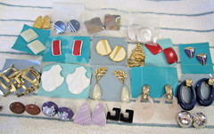 Nice lot of 22 Retro Colorful Mixed Pierced Costume Earrings Post Back