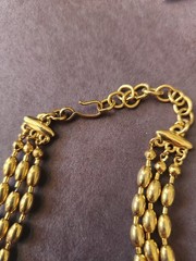 Gold Tone Monet Necklace, Ann Taylor Bracelet and Brooch.
