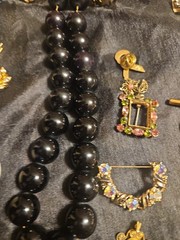Grandma’s Jewelry Costume Jewelry Lot With Gold