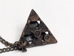 Triangle Pendant Necklace Geometric Pyramid Hipster Chain Charm Triangles Stack