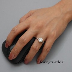Lab-Created 3.20CT Round Cut Diamond Antique & Vintage Ring 14K White Gold Over