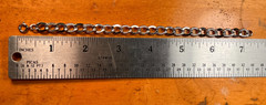 1960s Sterling Ladies wide link bracelet 7 1/4″ 12 g