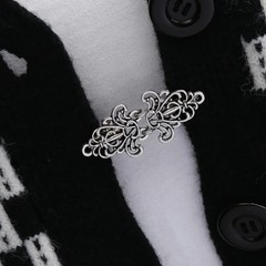 Vintage Cardigan Clip Sweater Shawl Clasp– Retro Zinc Alloy Cape Collar Fastener