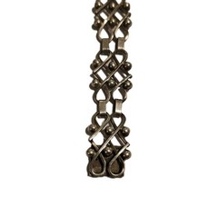Dated 1957 .830 Silver Signed Erik Svane Swedish Art Deco Bracelet 7.5in #S56/08