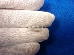 BEAUTIFUL OLD VTG ANTIQUE LADY’S 18K WHITE GOLD & DIAMOND ART DECO ERA RING BAND