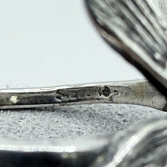 Vintage Sterling Silver Fairy Ring w Wings Size 7 Figurative female