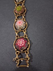 Vintage Juliana D & E for Celebrity Bracelet Gold Tone Moroccan Matrix Signed