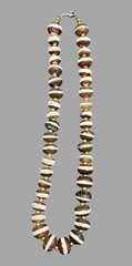 Tibetan Nepal Etched Agate Beads Lot,single Line Agate Decorated Necklace 1900