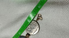 Vintage Milor 14k Yellow Gold Italian Coin Bracelet 7 In