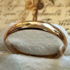 Size 10.25 -14K 585 Rose Gold Ring -Vintage Eastern Europe Soviet Era #1968