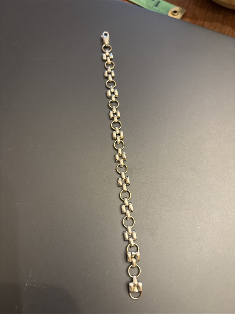 Sterling Silver Segmented Handmade Bracelet 6.3 G