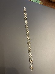 Sterling Silver Segmented Handmade Bracelet 6.3 G