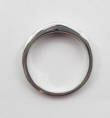 0.42CTW Princess Cut Diamond Band Ring 14 Karat White Gold Size 5/34