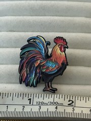 Colorful Rooster Enamel Pin Badge Brooch