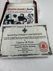 CAMROSE & KROSS JACQUELINE Bouvier KENNEDY SAVE & PROTECT CROSS NECKLACE NIB COA