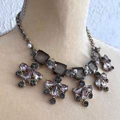 VINTAGE WHITE HOUSE | BLACK MARKET SILVERTONE CHOKER NECKLACE 16 in. ext…