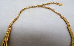 18k Gold Plated Collar Necklace PARIS FRANCE Il Etait Une Fois Once Upon A Time