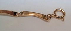 Vintage Signed 925 R China Gold CZ Flower Link Tennis Bracelet 7.5 in – 8.5in