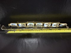 Vintage Gold Tone Enamel Souvenir Bracelet From Praha (Prague) Czech Republic