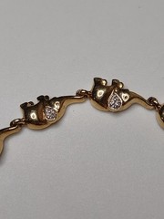 7.5 Inch Elephant Link Bracelet