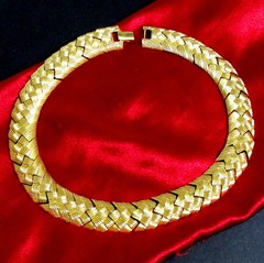 VTG NAPIER GP BRAIDED WOVEN CHAIN 16″ NECKLACE ELEGANT CLASSIC EXC