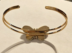 AVON Butterfly 1978 BURST OF SPRING Cuff Bracelet & 1981 GATSBY Post Earrings