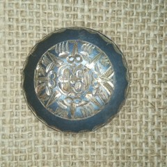 Antique Mayan Sterling Pendant/Brooch Gaud. Jal. Mex. (.925) Plata 8.8g.